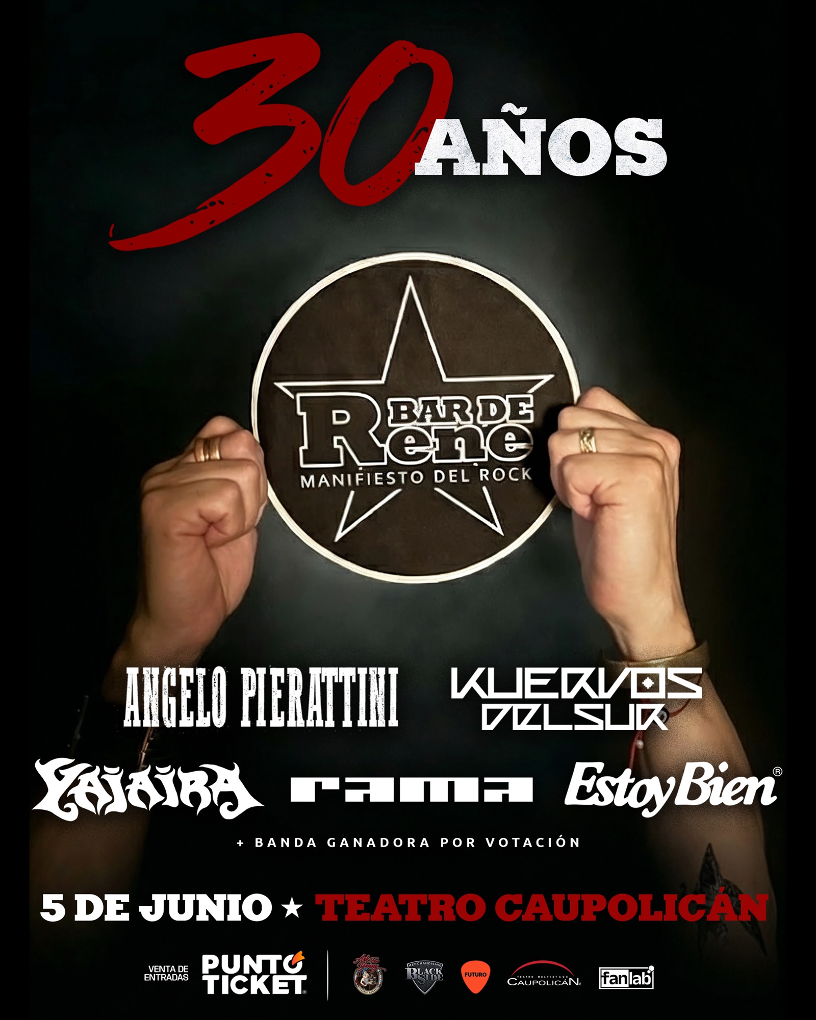 Bar de René celebrará sus 30 años en el Teatro Caupolicán